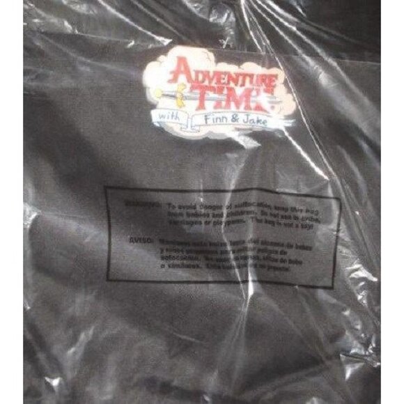 Licensed New Adventure Time Finn & Jake Cartoon Mountain Cinch Bag Backpack Tote - Picture 3 of 4